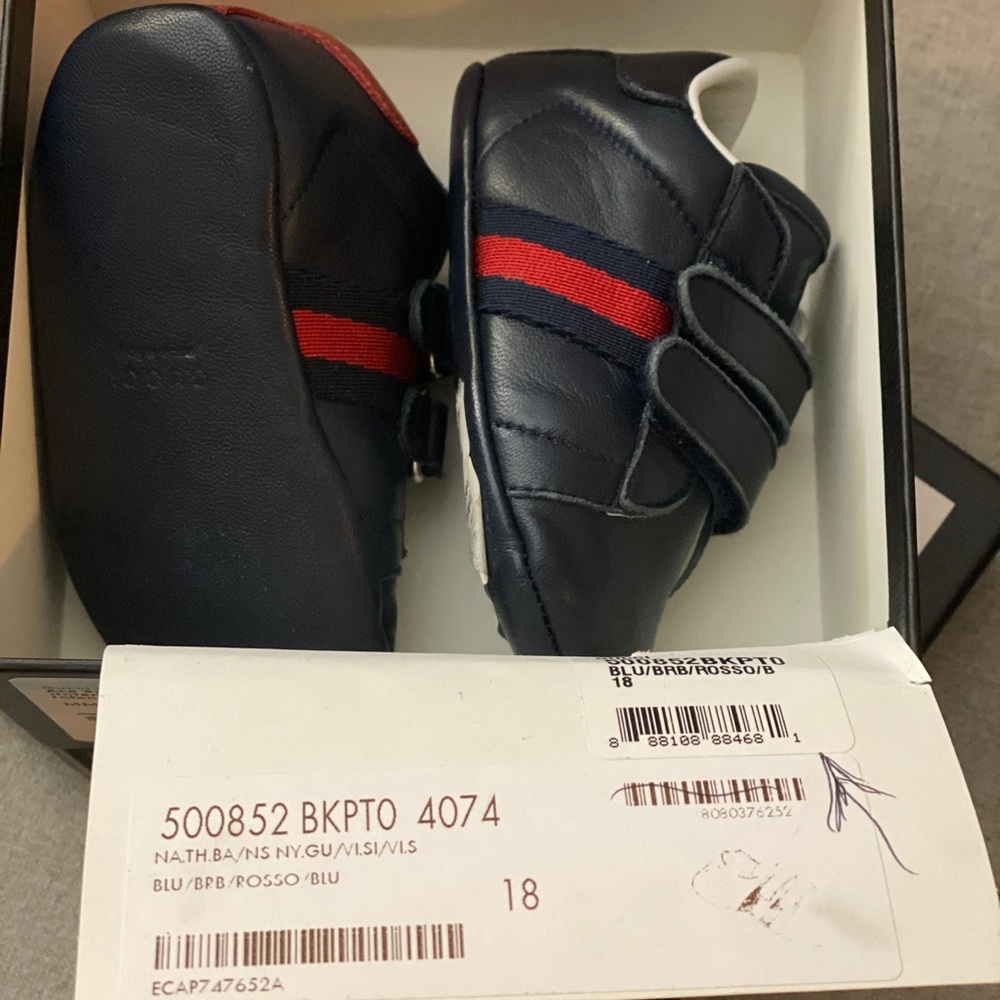 Gucci ace baby newborn snap sneakers NWT - Picture 9 of 15